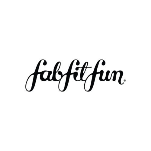 The words "fab fit fun" in a black bubble cursive lowercase font centered on a blank white background.