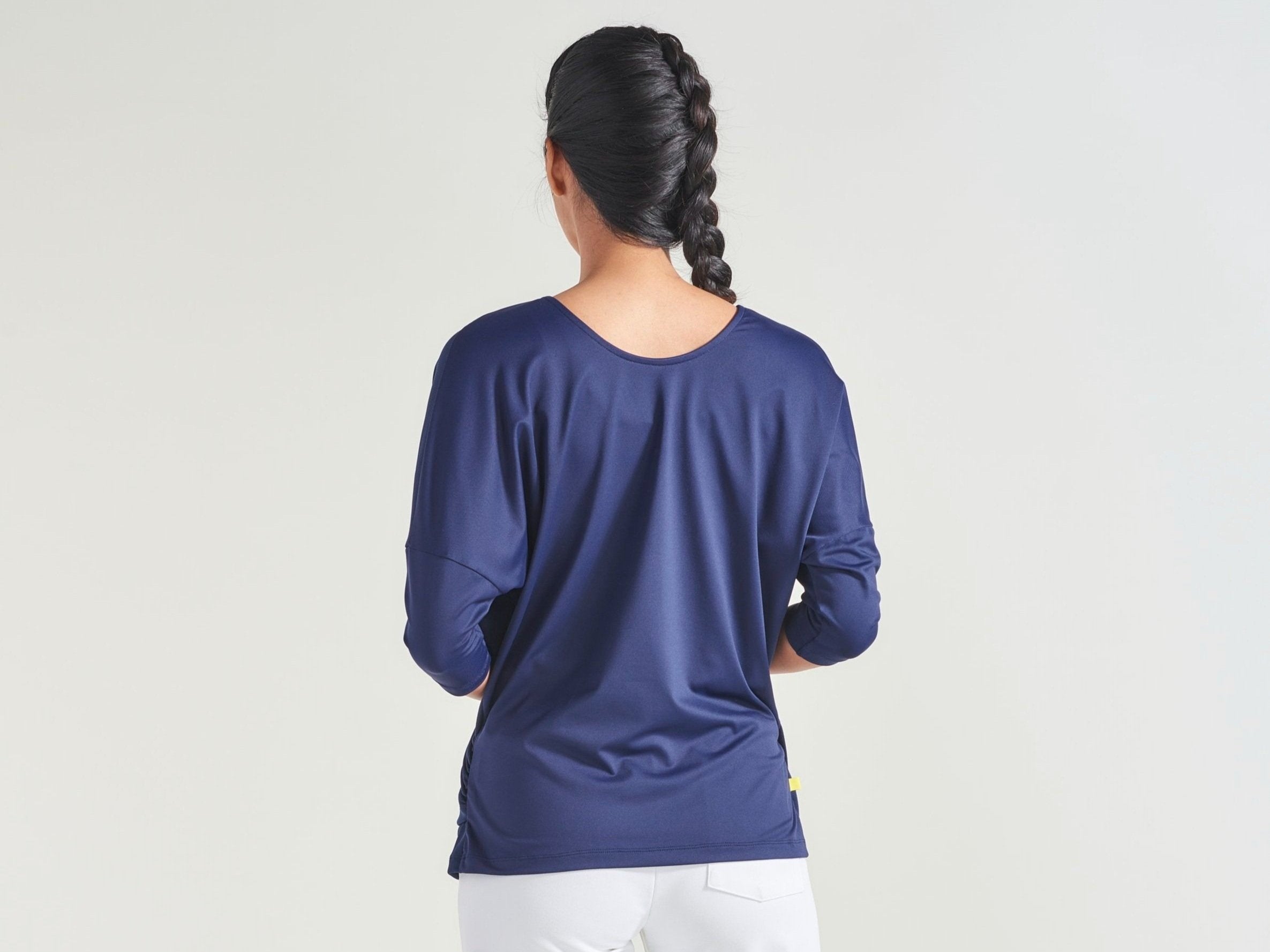 Back view of tennis shirt for women