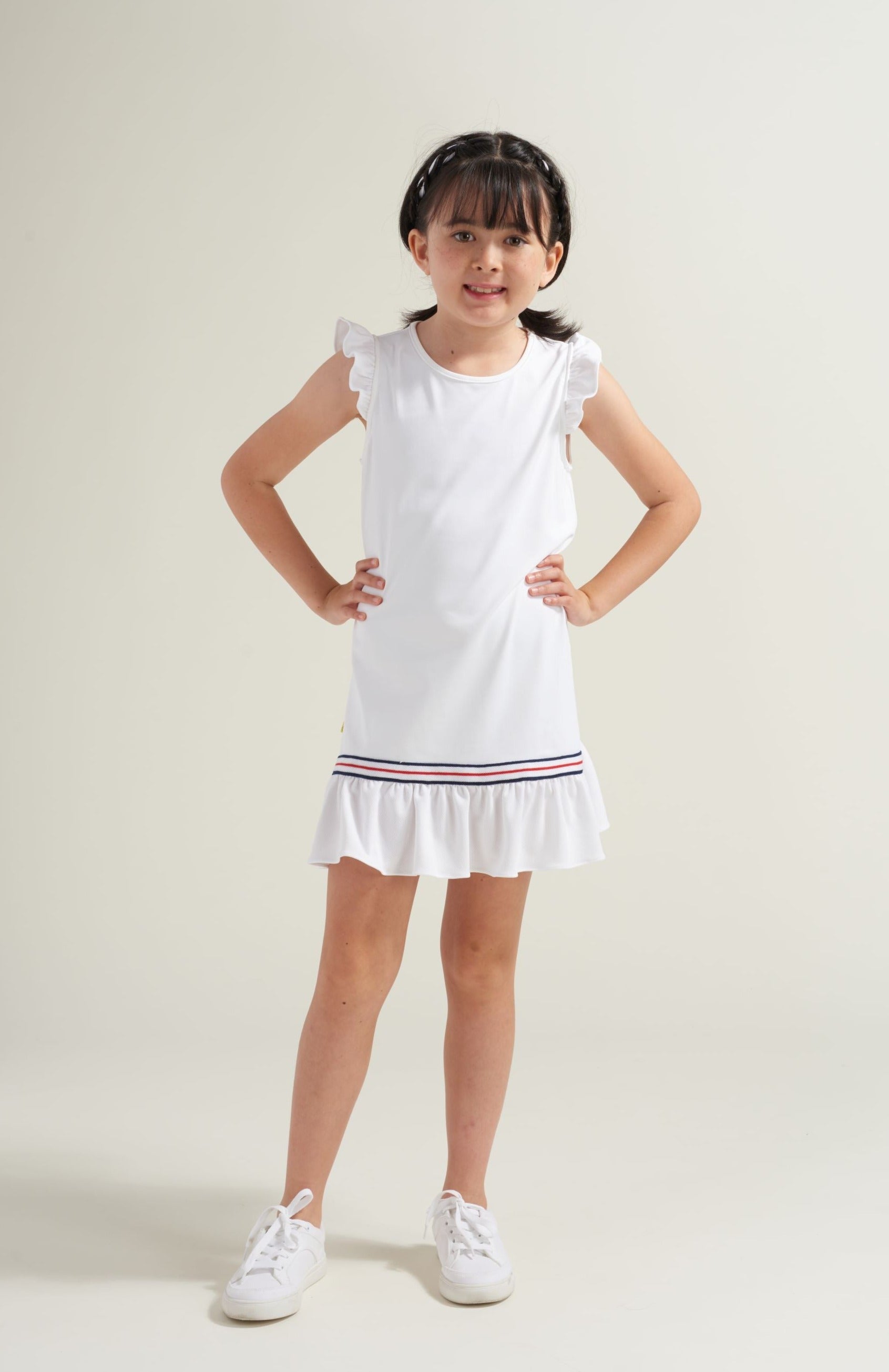 Girls Baseline Drop Waist Dress (SS'24)