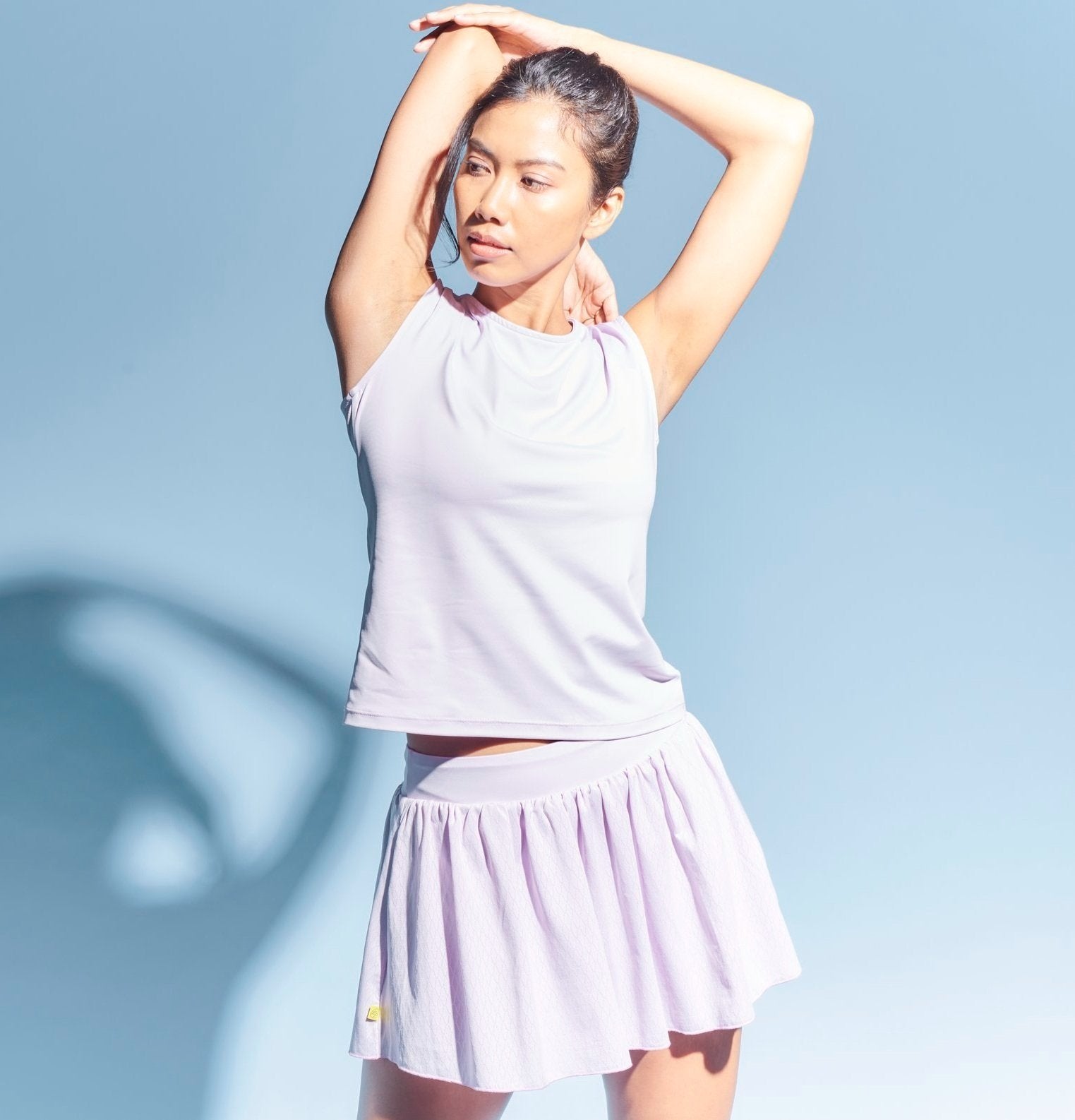 Tennis apparel in lavender