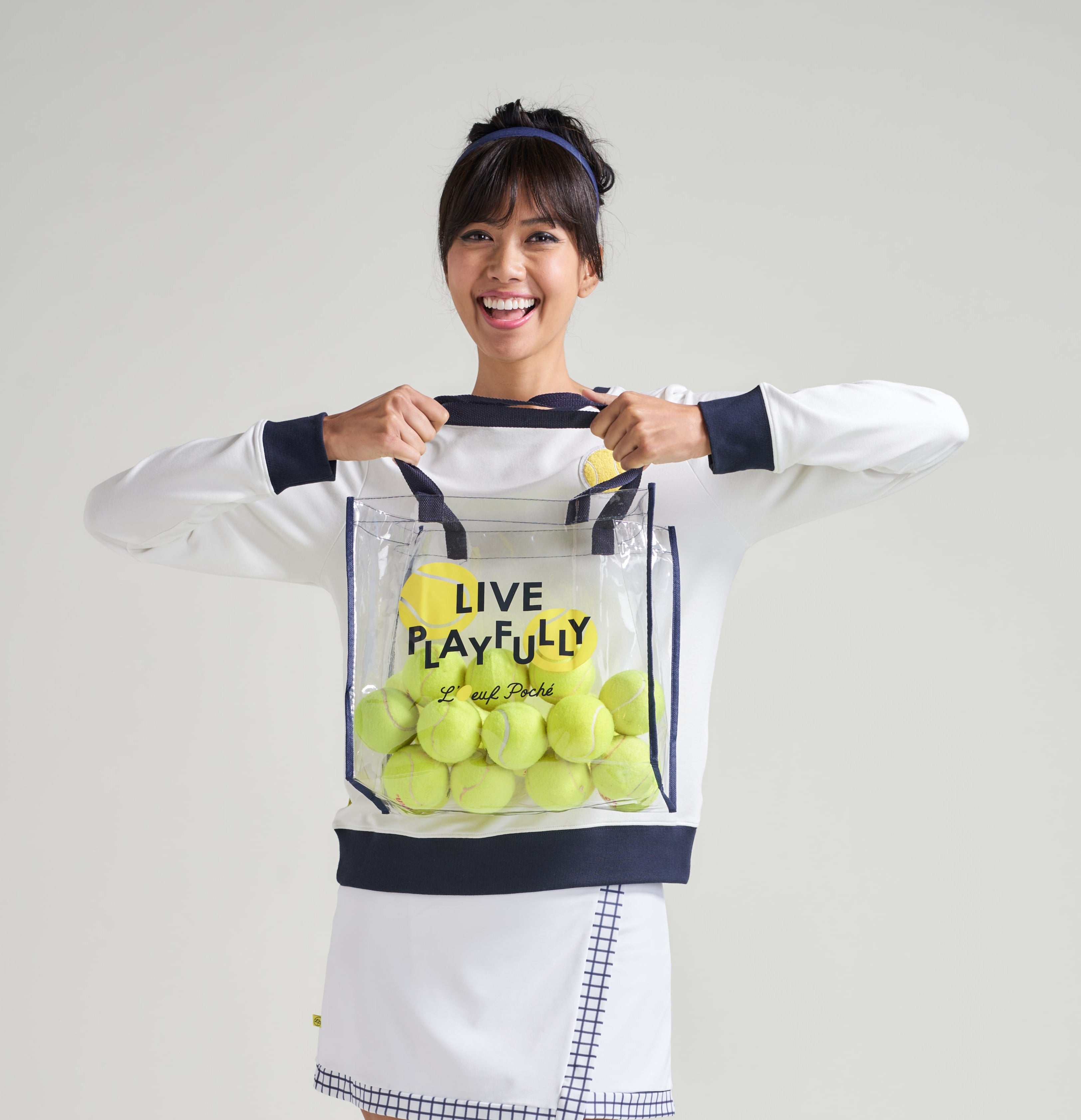 Tennis clear tote for tennis players