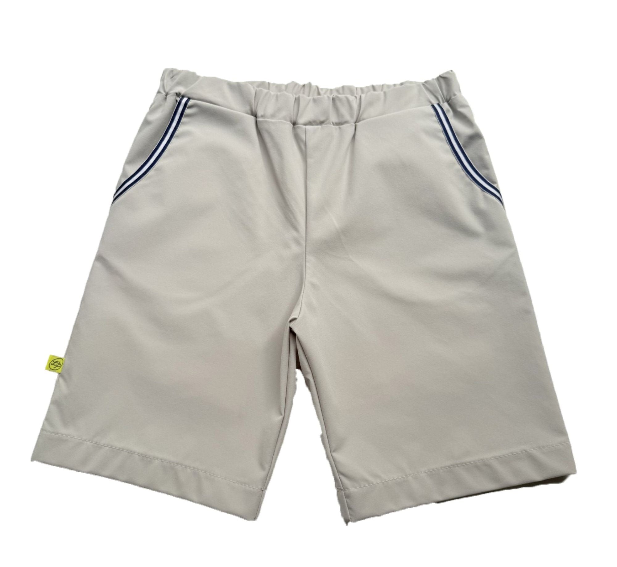 Tan tennis shorts for youth boys