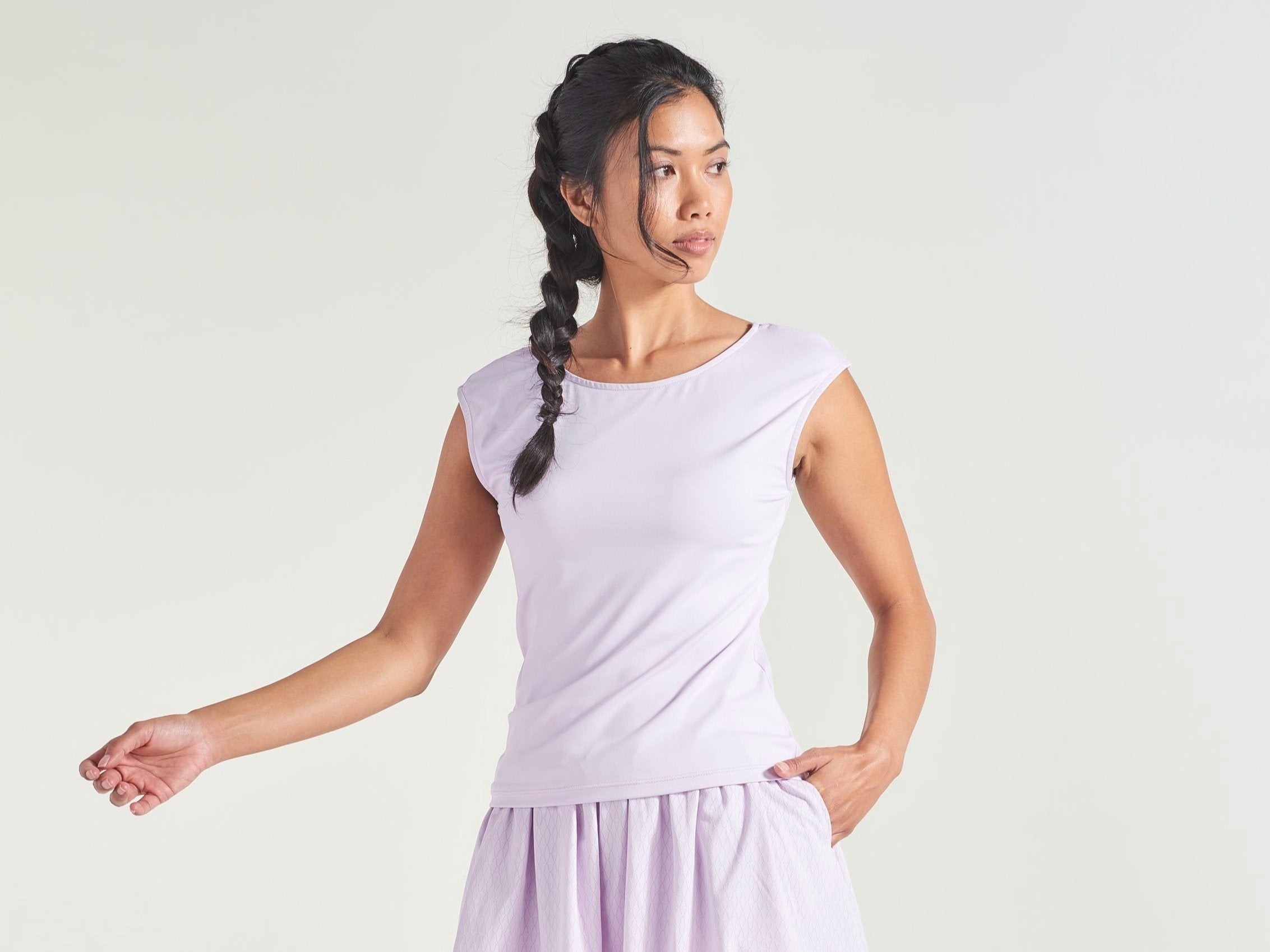 Workout shirt for women playing tennis.