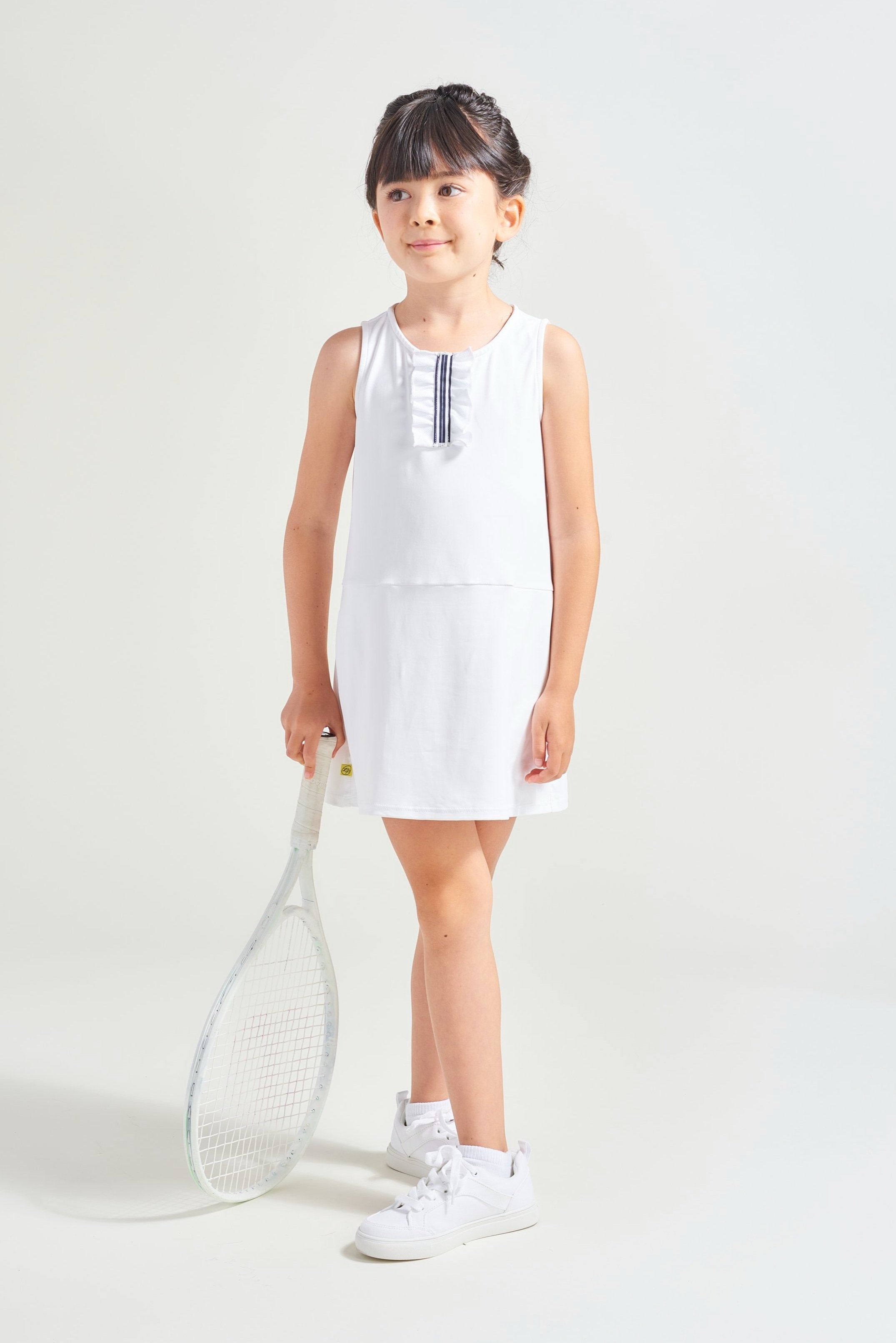 Tennis dress in white for kids tennis athlete