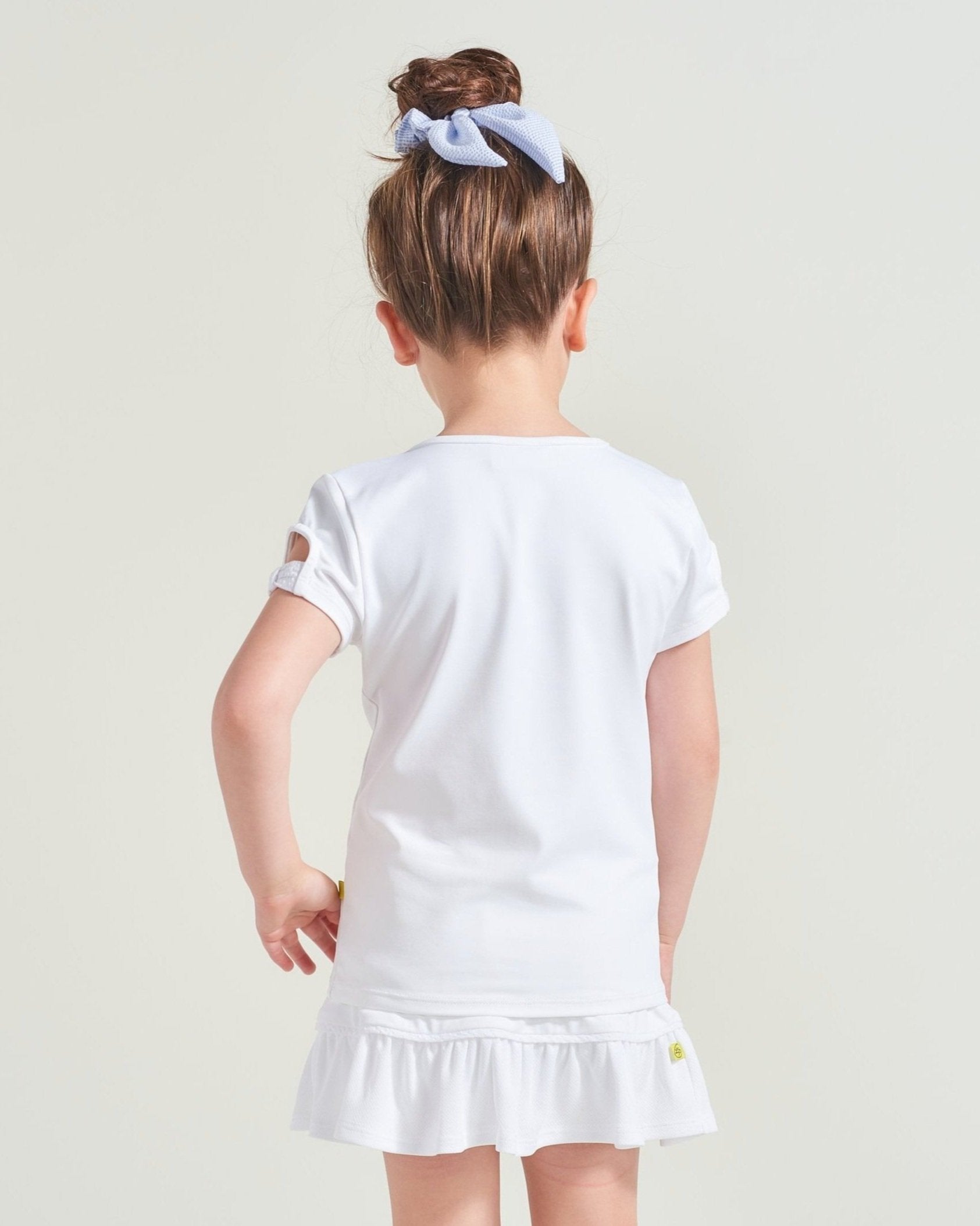 Sale - Girls' Seersucker Bow Shirt