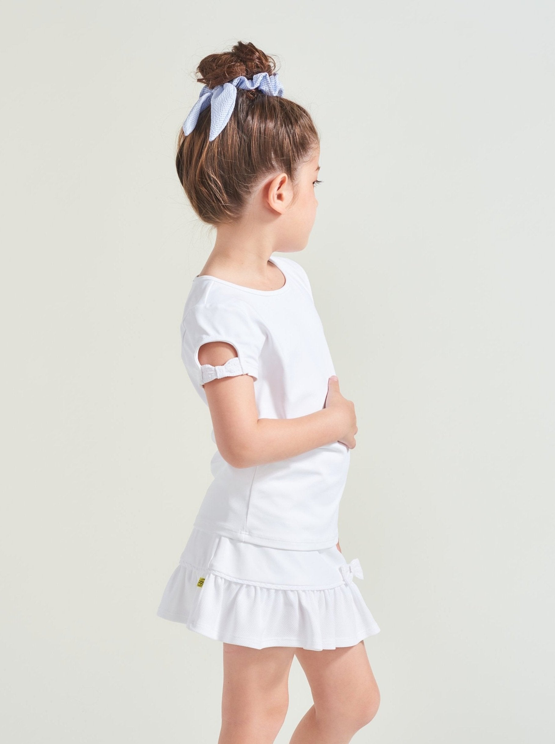 Sale - Girls' Seersucker Bow Shirt