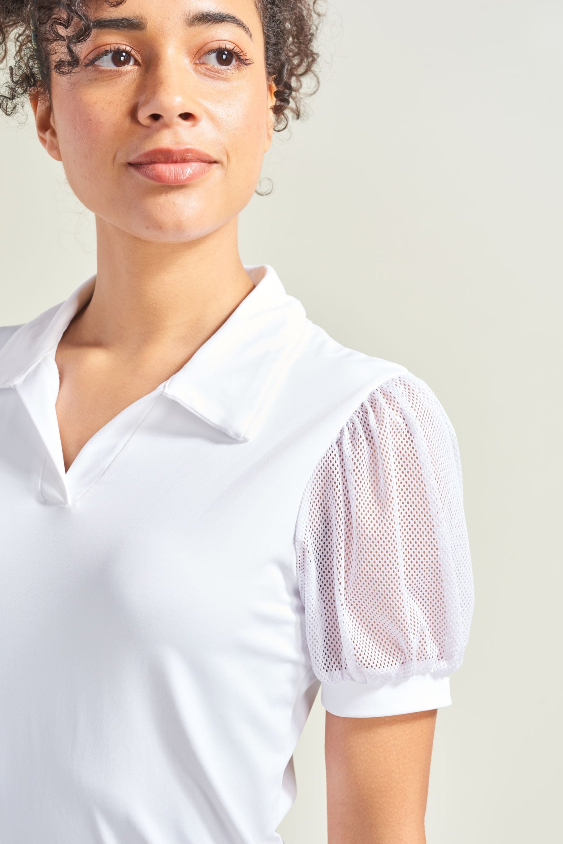 Puff Sleeves Polo