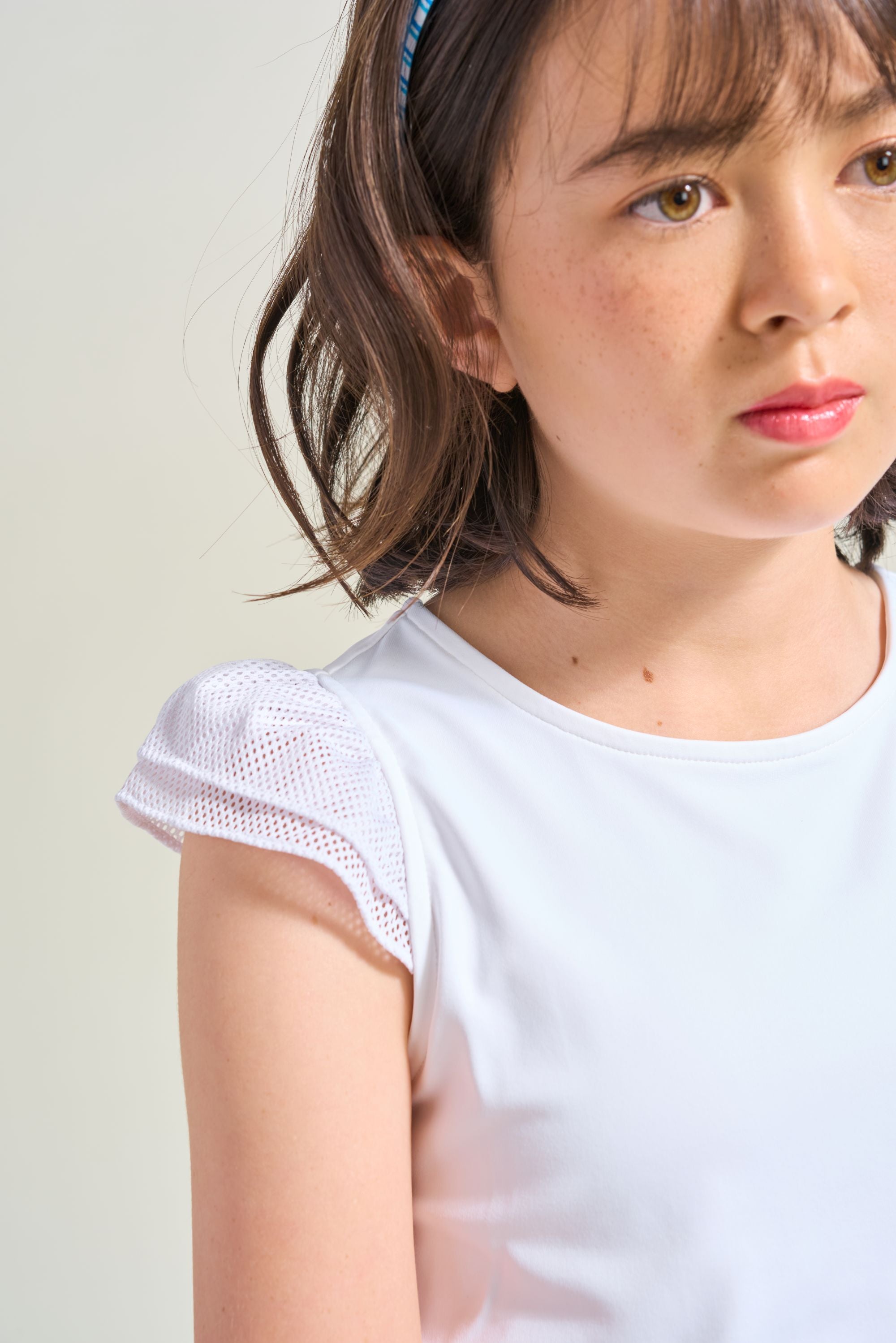 Sample Sale - Girls' Court Mesh Sleeves Tank