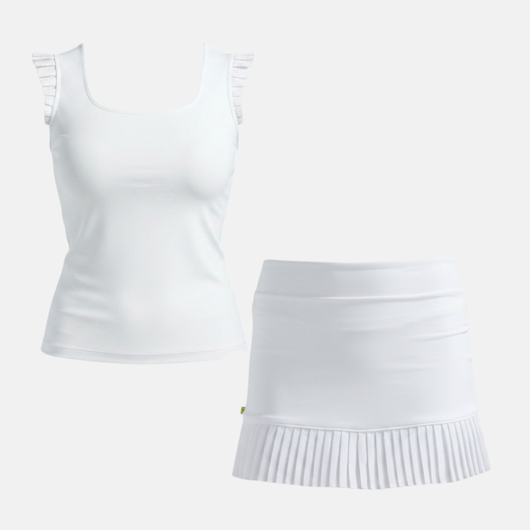 Seersucker Pleated Set
