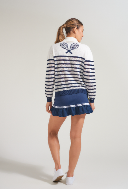 Pointelle Racquets Sweater (PRE-ORDER!)