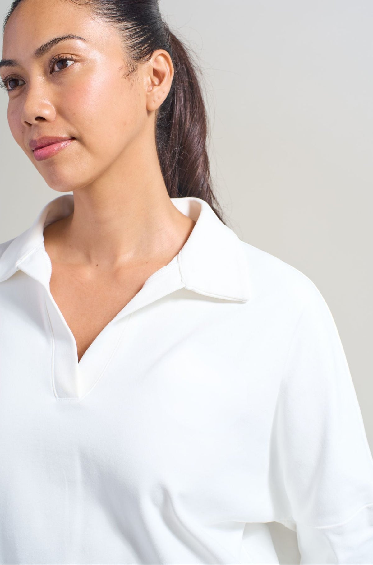 Sample Sale - Tennis Collared Sweatshirt